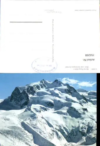 756260 Zermatt Monte Rosa Gornergrat Bez. Visp Switzerland