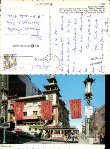 756275 San Francisco Chinatown San Francisco County USA 1980