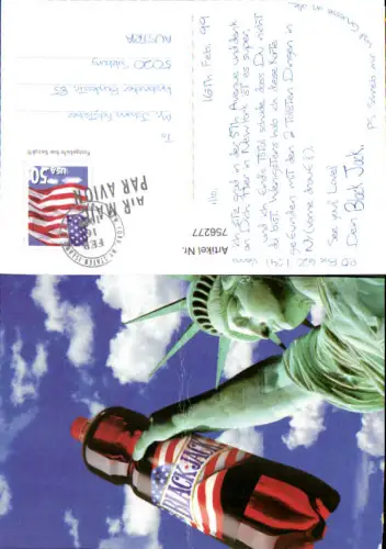 756277 Black Jack Cola Reklame AK New York New York County USA 1999