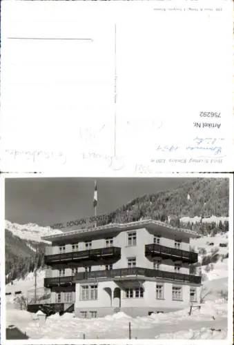 756292 Klosters Hotel Pension Sporthof Graubünden Switzerland 1964
