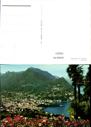 756351 Lugano Panorama con il Monte Brè Distretto di Lugano Switzerland