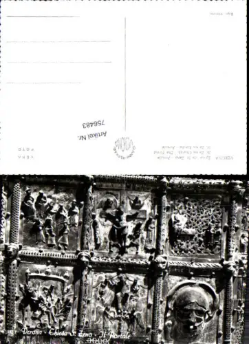 756483 Verona Chiesa di San Zeno Il Portale Provincia di Verona Italy