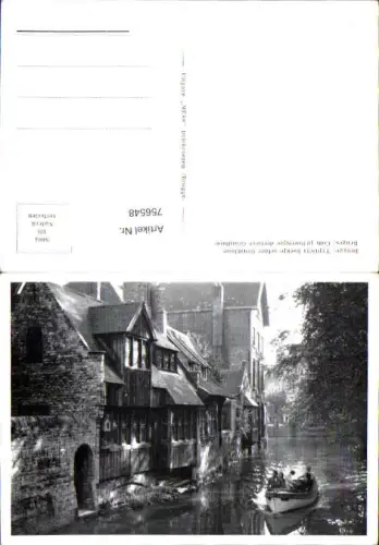 756548 Brugge Typisch hoekje achter Gruuthuise Prov. West-Vlaanderen Belgium