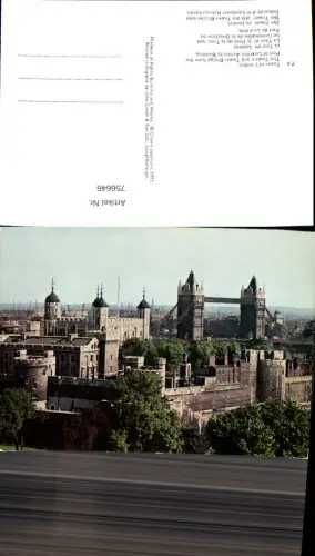 756646 London Tower of London Tower Bridge London England 1971