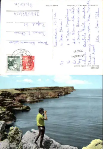 756711 Lampedusa Scogliera costa vista da Nord Provinz Agrigento Italy 1966