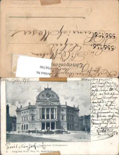 756790 Wien Deutsches Volkstheater Bez. Mariahilf 1899