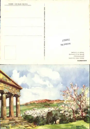 756927 Agrigento Tempio della Concordia Freies Agrigento Italy