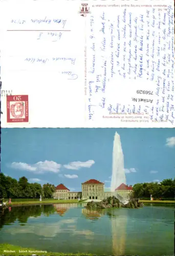 756939 München Schloss Nymphenburg München 1963