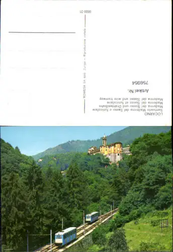 756954 Locarno Santuario Madonna del Sasso e funicolare Distretto di Locarno Switzerland