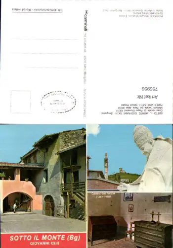 756956 Sotto il Monte Giovanni XXIII Province of Bergamo Italy