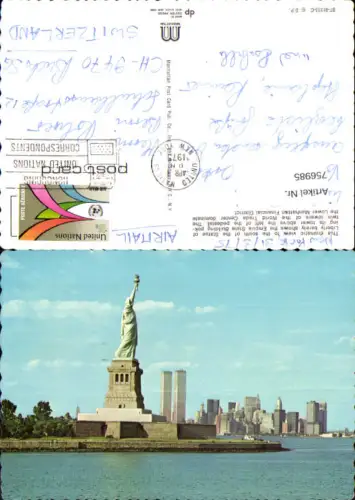 756985 New York Statue of Liberty, Lower Manhattan USA 1975
