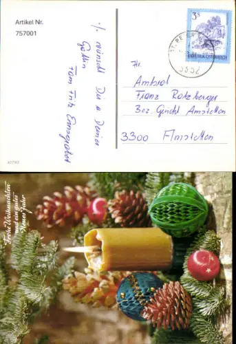757001 Glückwunsch Karte Kerze