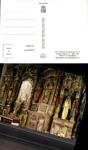 757064 Rumengol La Vierge vénérée et les retables du transept nord Finistère France