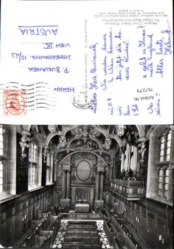 757279 Hampton Court Palace The Chapel Royal Middlesex England 1964