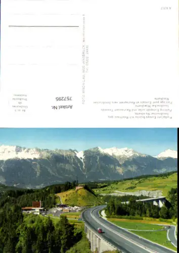 757295 Innsbruck Europabrücke Fulpmes Telfs Bez. Innsbruck-Land