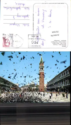 757304 Venezia Piazza San Marco Piccioni Metropolitanstadt Venedig Italy