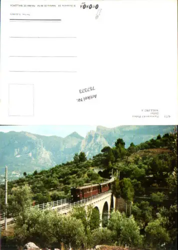 757373 Ferrocarril Palma - Soller, Mallorca Balearic Islands Spain 1973