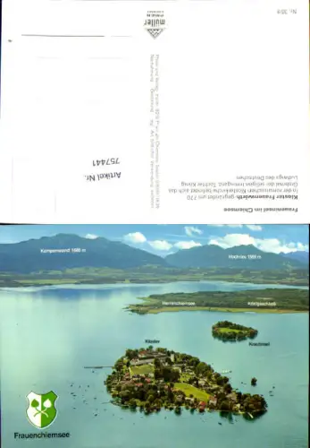 757441 Frauenchiemsee Fraueninsel im Chiemsee LK Rosenheim