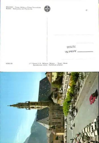 757533 Bozen Waltherplatz mit Pfarrkirche Provinz Bozen Italy