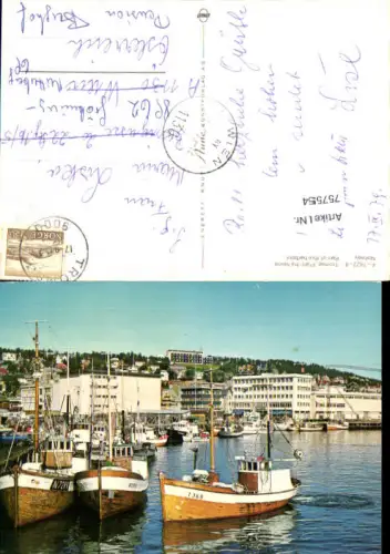 757554 Tromsø Parti fra havna Troms og Finnmark Norway 1978