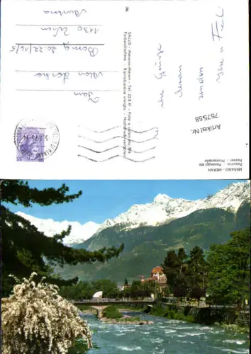 757558 Meran Passer-Promenade Burggrafenamt Italy 1975