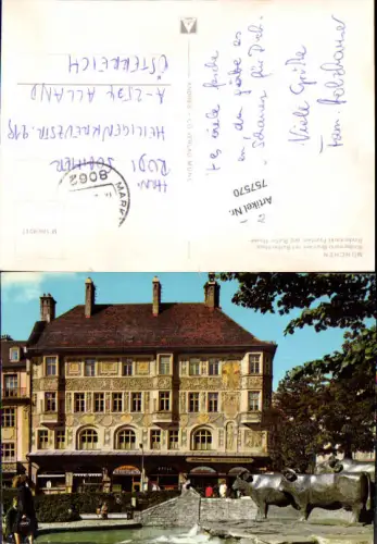 757570 München Rindermarkt-Brunnen mit Ruffini-Haus München