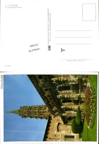 757582 Toulouse La basilique St. Sernin Dép. Haute-Garonne France