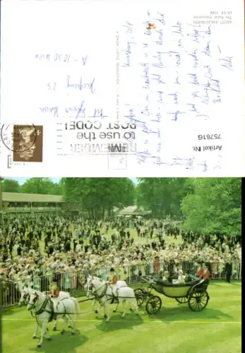 757616 Ascot Racecourse The Royal Procession Berkshire England 1971