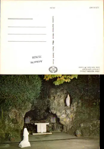 757638 Nevers COUVENT Saint Gildard Grotte Notre-Dame de Lourdes Dép. Nièvre France