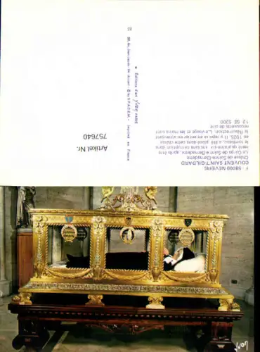 757640 Nevers Couvent Saint-Gildard Châsse de Sainte-Bernadette Dép. Nièvre France