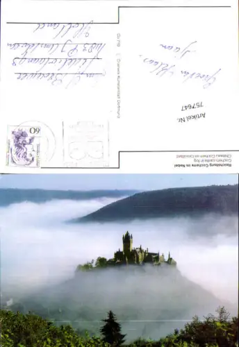 757647 Reichsburg Cochem im Nebel Cochem LK Cochem-Zell