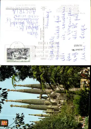 757653 Barcelona Templo de la Sagrada Familia Prov. Barcelona Spain 1973