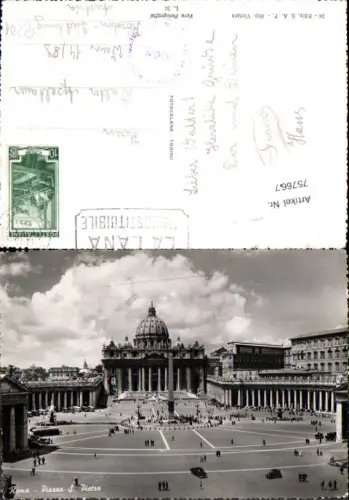 757667 Roma Piazza S. Pietro Metropolitan City of Rome Capital Italy 1985