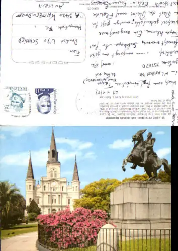 757670 New Orleans, St. Louis Cathedral Jackson Orleans Parish USA 1989