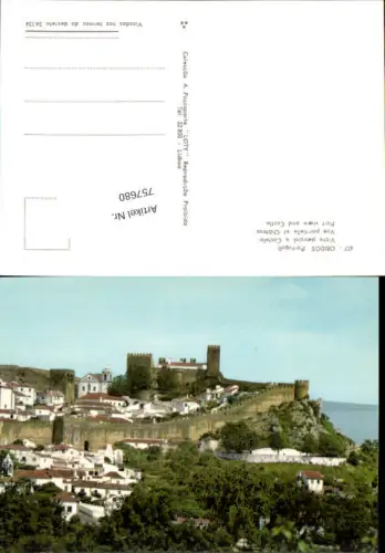 757680 Óbidos Vista parcial e Castelo District Leiria Portugal