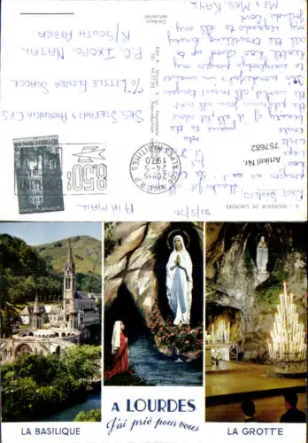 757682 Lourdes Dép. Hautes-Pyrénées Les Pyrénées France 1970