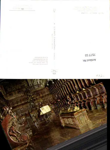 757733 Valencia Coro de la Catedral Valencia Spain 1962