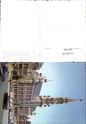 757736 Brüssel Großer Markt Rathaus Region Brüssel-Hauptstadt Belgium