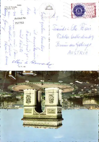 757753 Paris L'Arc de Triomphe Département Paris France