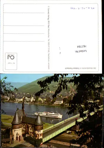 757784 Traben-Trarbach Die Moselbrücke LK Bernkastel-Wittlich 1989