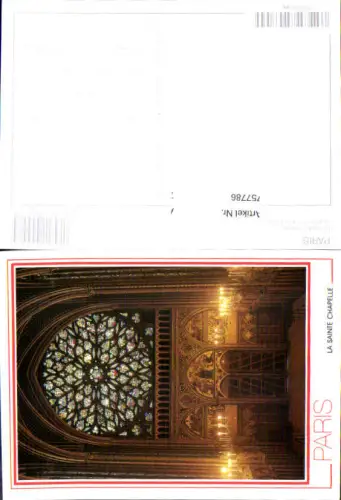 757786 Paris La Sainte Chapelle Dept. Paris France