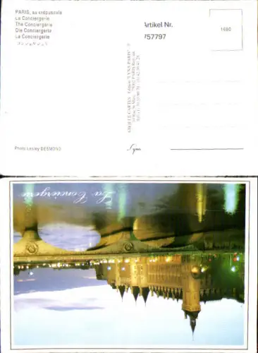 757797 Paris La Conciergerie Département Paris France