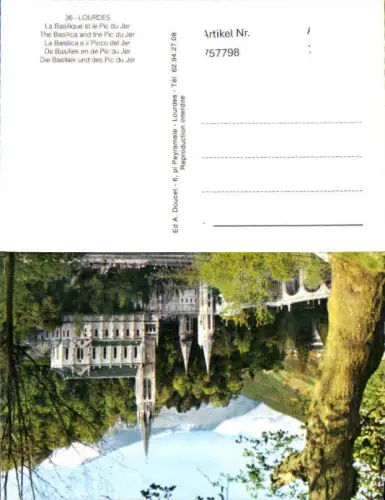 757798 Lourdes, La Basilique et le Pic du Jer Arrondissement d'Argelès-Gazost France