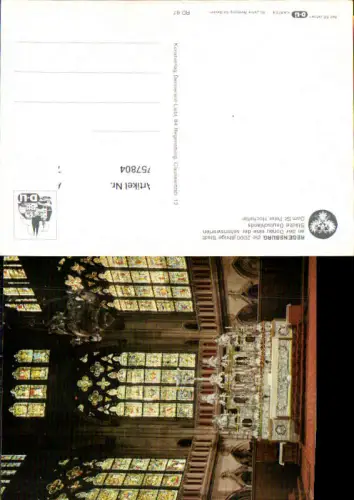 757804 Regensburg Dom St. Peter Hochaltar Bez. Oberpfalz