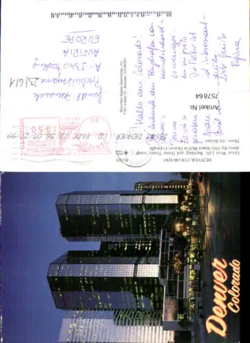757864 Denver Colorado Great West Life Building Dome Tower USA 1999