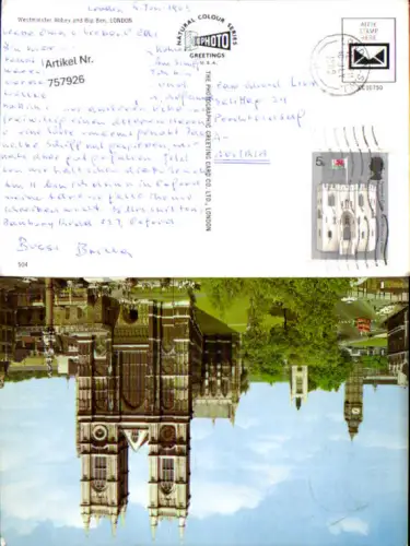 757926 London, Westminster Abbey and Big Ben Greater London United Kingdom 1969