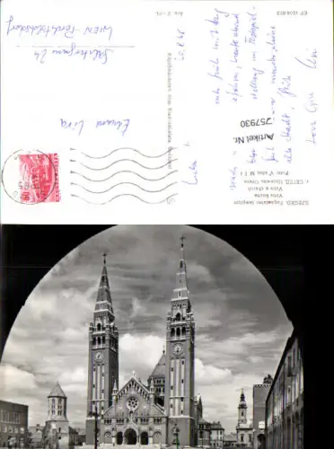 757930 Szeged Votiv Kirche Szegedi Hungary 1965