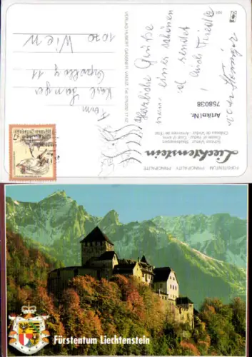 758038 Vaduz Schloss Vaduz Vaduz Liechtenstein 1987