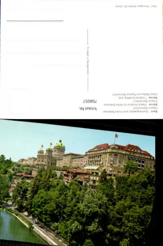 758057 Bern Bundespalast und Hotel Bellevue-Palace-Bernerhof Verwaltungskreis Bern-Mittelland Switzerland