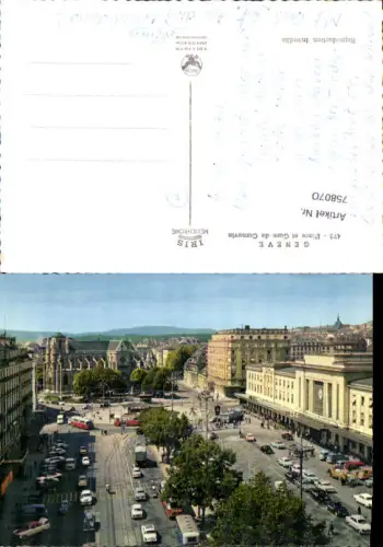 758070 Geneve Place et Gare de Cornavin Canton of Geneva Switzerland